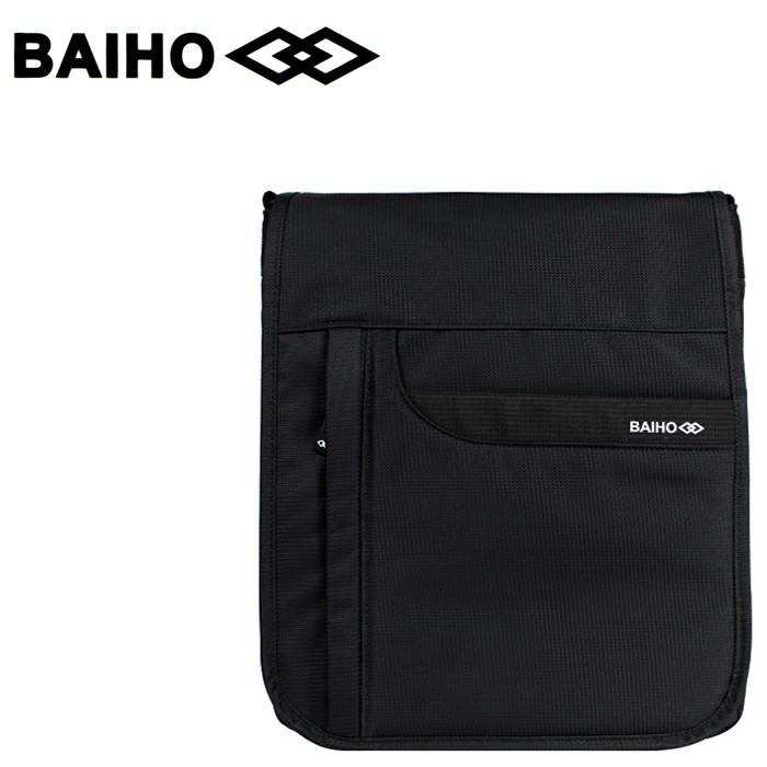 BAIHO 台灣製造 掀蓋直式 多功能 側背包/斜背包 BHO250 黑色