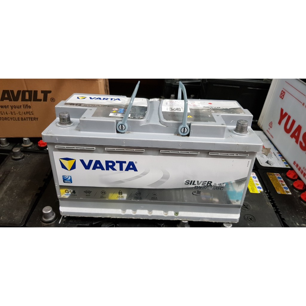 二手中古電池 Varta Ln5 Agm 歐規95ah 汽車電池數值漂亮 品項優歐系車專用起停車專用 蝦皮購物