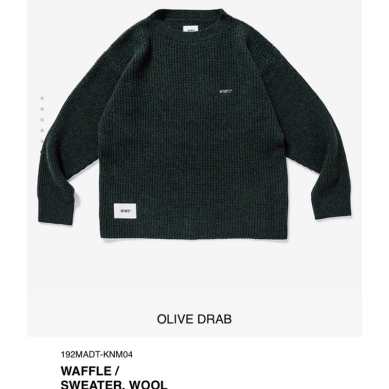 WTAPS DECK SWEATER L WOOL