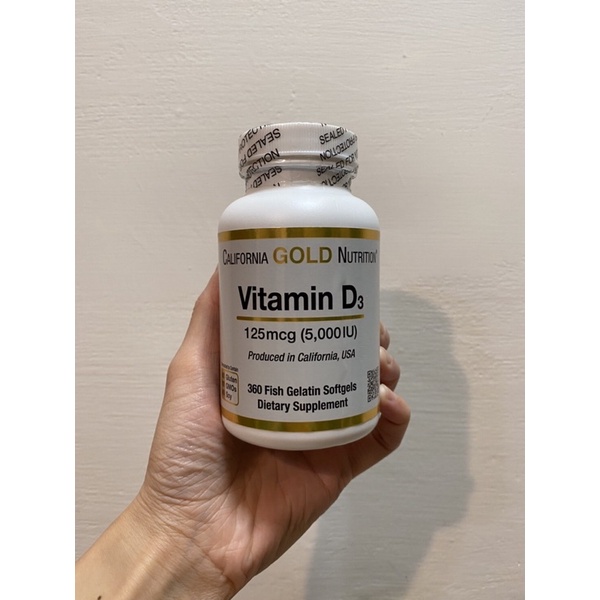 California Gold Nutrition Vitamin D3 高單位5000IU 360顆（客留）