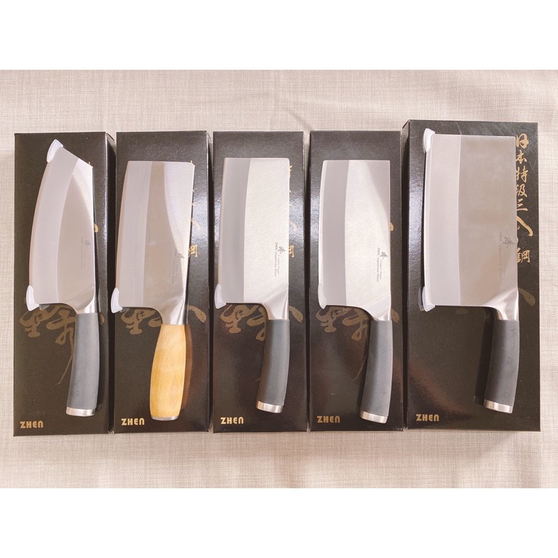 《茉莉餐具》🔥臻🔥中式菜刀 中華菜刀 肉桂刀 片刀 剁刀 骨刀 菜刀 三合鋼 噴砂 抗菌握柄 廚刀 中餐刀 刀具