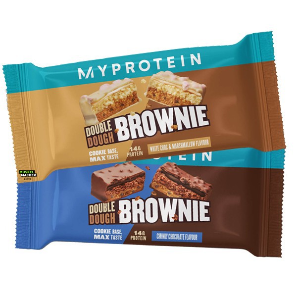 【現貨】Myprotein 高蛋白雙層夾心布朗尼 蛋白棒 酥脆黑巧克力 白巧克力棉花糖