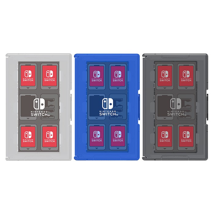 🎉全新現貨🎉NS Switch 卡帶 卡盒 卡夾收納盒12+2 HORI NSW-021黑色 022藍色 024白色