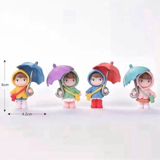 邦邦水族~打傘小孩苔蘚微景觀擺件 水族裝飾品 雨衣小孩 紓壓小物 公仔 創意小物 龍貓 擺飾 娃娃 宮崎駿 可愛小物