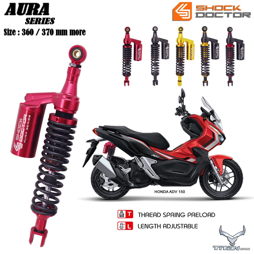 減震器 Honda ADV 150mm NEW ADV 150mm 上管尺寸 360mm AURA SERIES