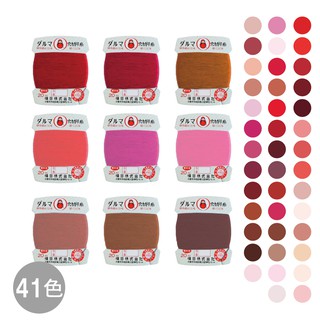 DARUMA 不倒翁 紅色系真絲手縫線 / 16號線 / 絹線 T-1530 西服釦眼專用 日本進口 【恭盟】