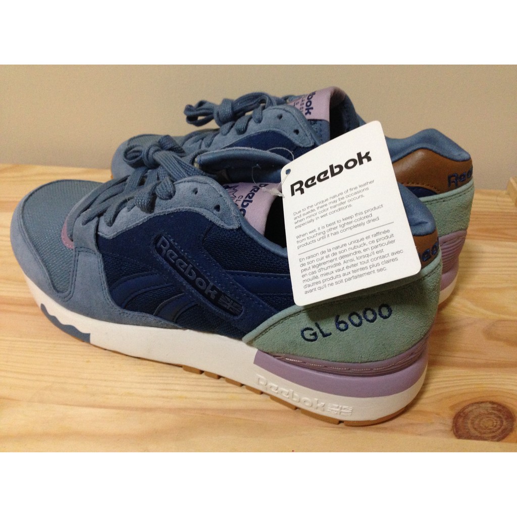 現貨 Reebok GL 6000 粉紫 藍 麂皮