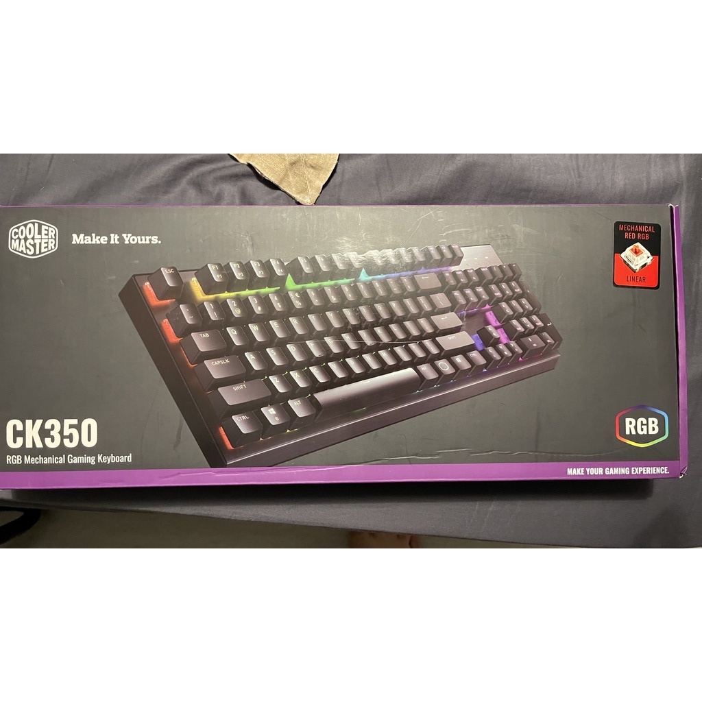 CoolMaster CK350 RGB紅軸機械鍵盤