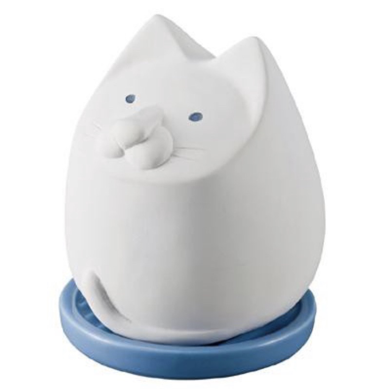 日本DECOLE Karatto Mascot/ Cat  除濕器/素燒陶瓷矽膠除濕器 貓咪造型 不需電源 可重覆使用