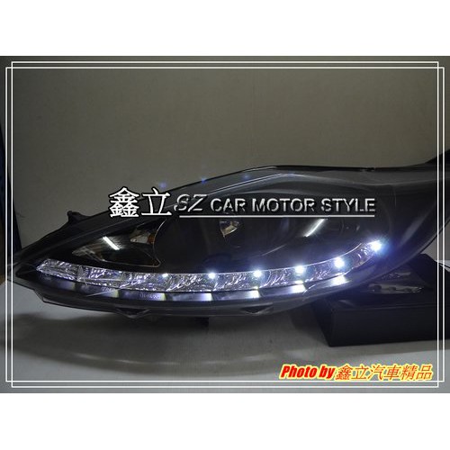 ※ 鑫立汽車精品 ※ FIESTA 09-13 R8 ONE-I LED 顆粒款 光條 魚眼 大燈 頭燈