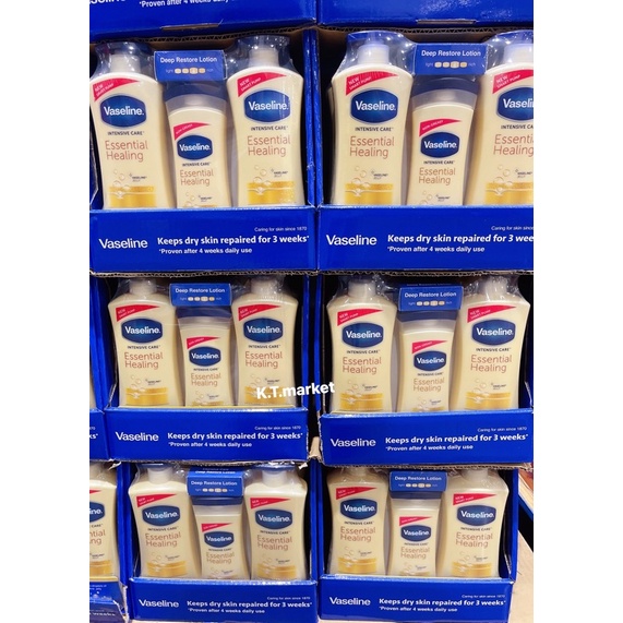 Costco 好市多代購 凡士林Vaseline Body Lotion進口潤膚身體乳液3入 蝦皮購物