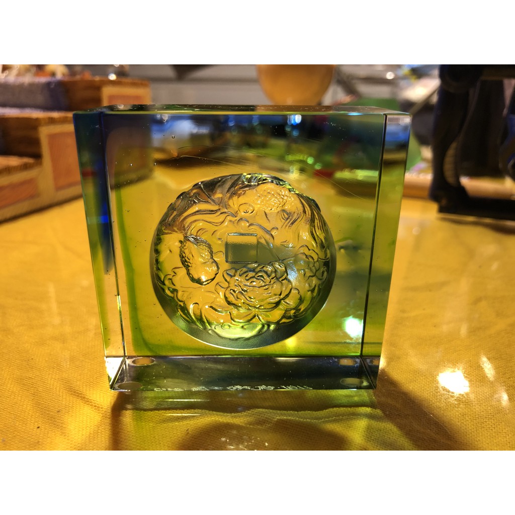 琉璃工房 圓滿富餘(文鎮) 全新品