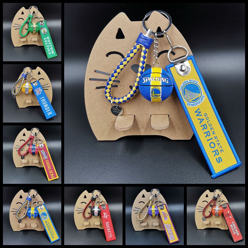 現貨 創意NBA籃球禮品 湖人 勇士 火箭 塞爾提斯  馬刺 球迷紀念品鑰匙圈 背包挂件