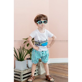 韓國風童裝夏季星星鱷魚短袖上衣.T恤(6050902224)