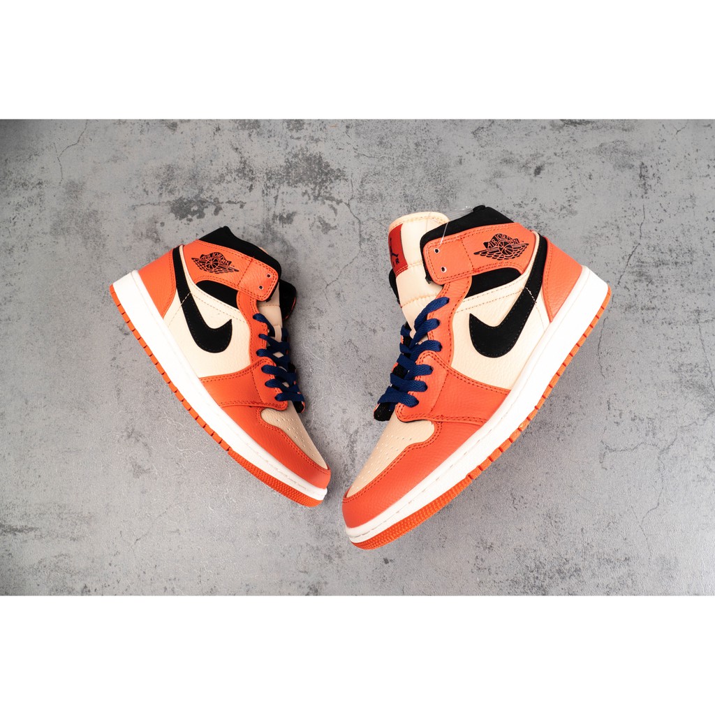 air jordan 1 mid team orange