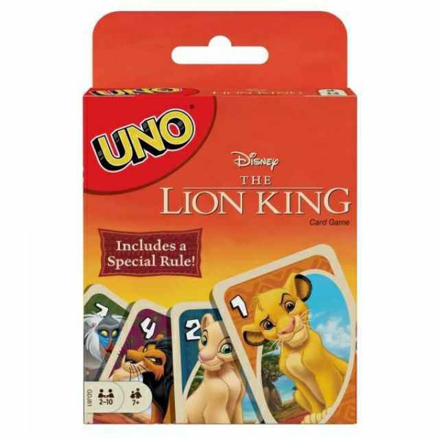 現貨【小辣椒正版益智遊戲】UNO 獅子王 UNO Lion King 遊戲卡
