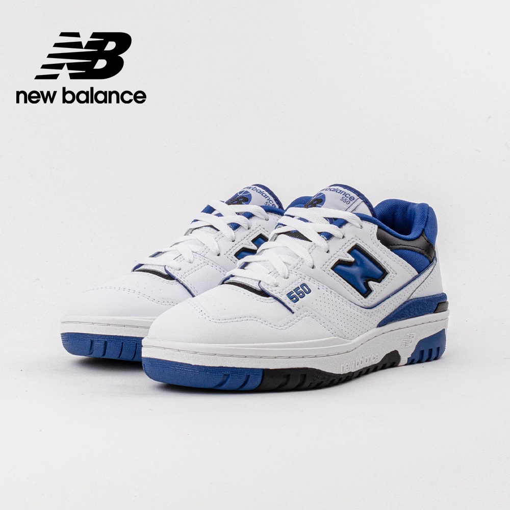 【New Balance】 NB 復古運動鞋_中性_白藍色_BB550SN1-D楦 550