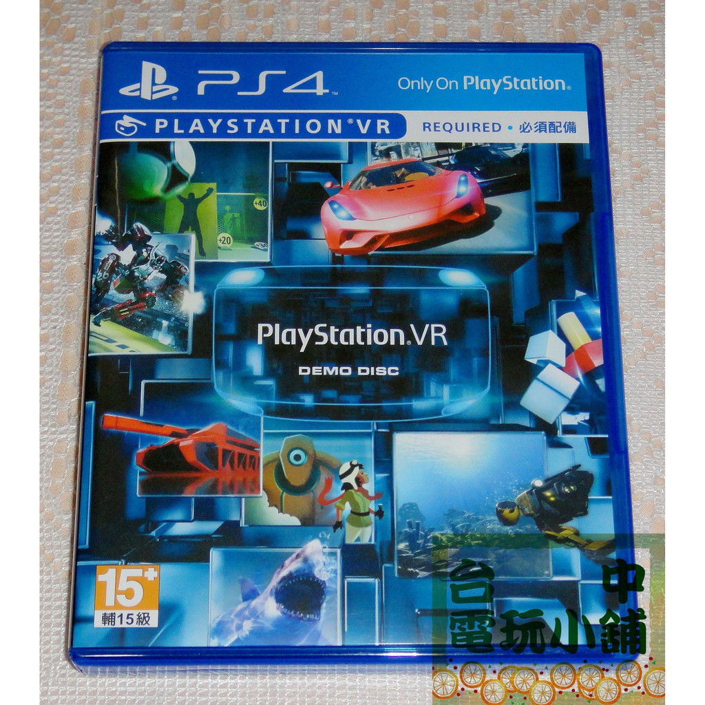 台中電玩小舖~PS4原裝遊戲片~PS VR Game Demo Disc 試玩版 VR 專用~150