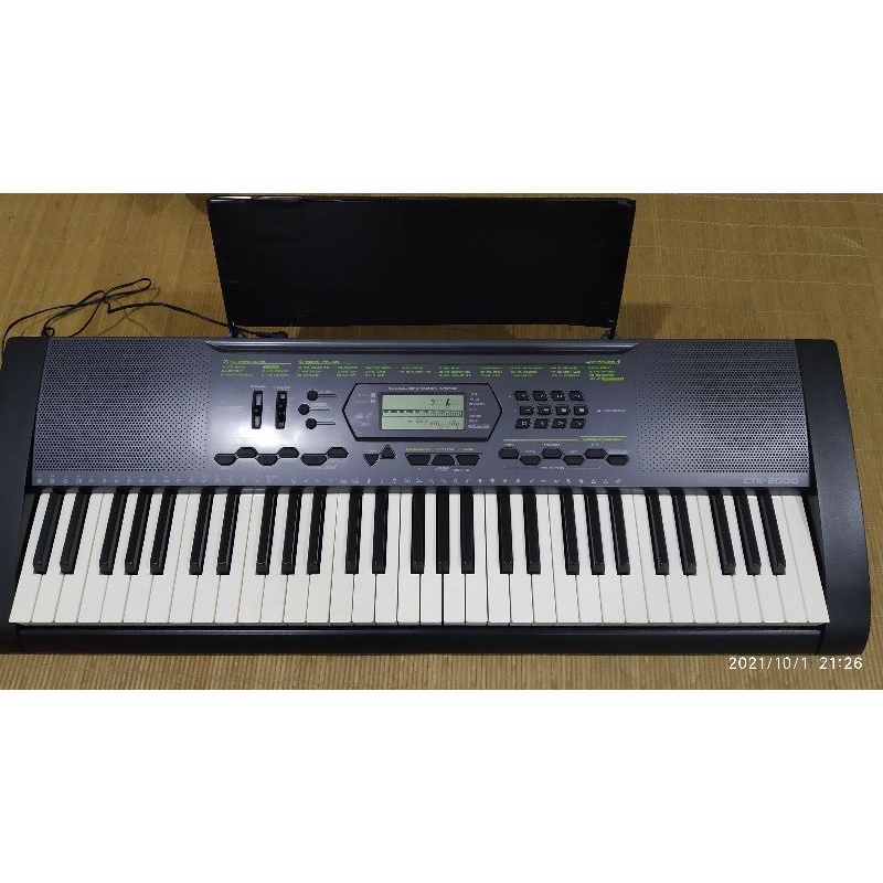 CASINO CTK 2000 61鍵電子琴二手（附譜架，變壓器電源線，中文說明書）