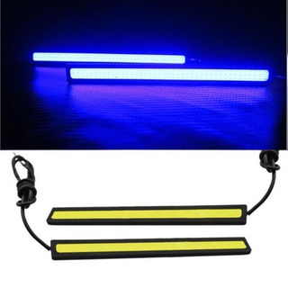 17cm 通用藍白色汽車日間行車燈 COB DRL LED 面板燈防水燈