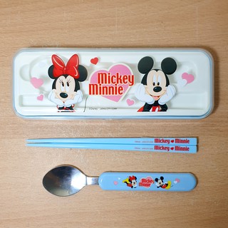 台灣製 迪士尼 米奇 米妮 餐具組 筷匙組（湯匙+筷子）♥ 正品 ♥ 現貨 ♥
