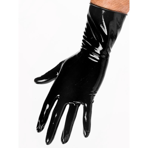 乳膠短黑手套 latex gloves