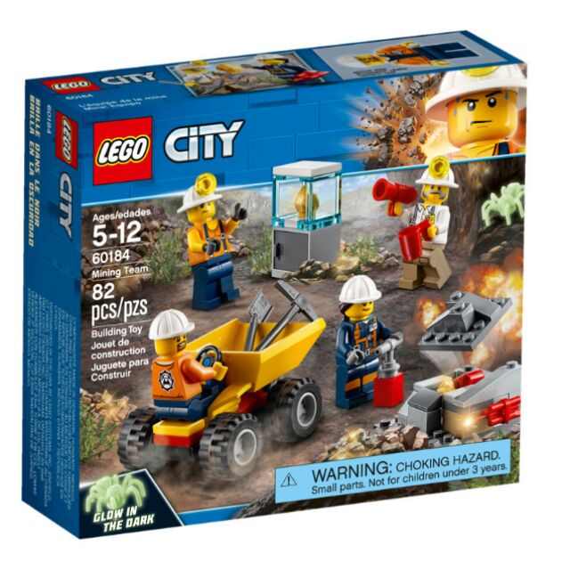 樂高 LEGO 60184 採礦隊 CITY 系列 城市 夜光蜘蛛 金礦