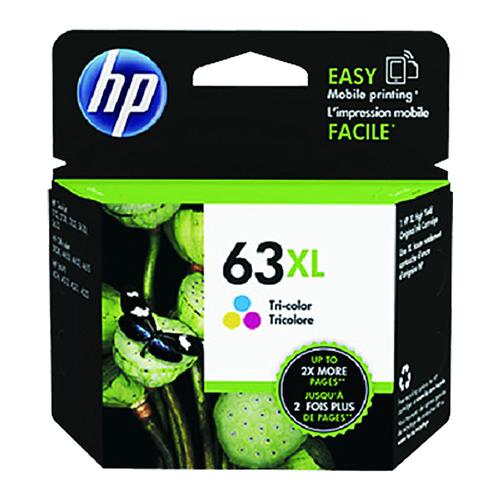 HP 惠普 F6U63AA 63XL 彩色 高容量 墨水匣 適用於HP DJ3630/DJ2130/DJ1110