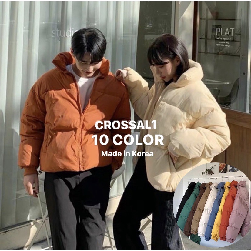 【CROSSAL1】APM正韓代購🇰🇷九色糖果色系羽絨外套 寬鬆 保暖 情侶 男女 高領 9 color 外套