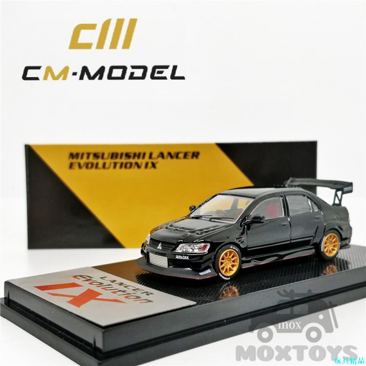 Cm Model 1 64 Mitsubishi Lancer Evo Ix 黑色汽車模型 蝦皮購物