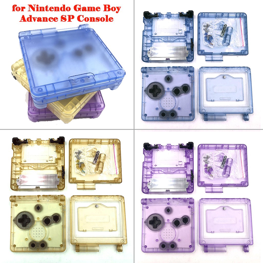 適用於任天堂game Boy Advance Sp遊戲主機替換外殼 Gbasp主機殼帶按鍵套裝 蝦皮購物