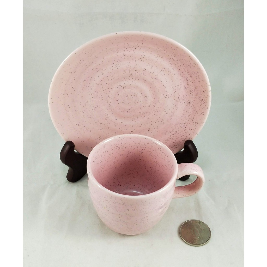 點點 -粉紅 咖啡杯 杯盤組 花茶杯 水杯 茶杯 杯子 餐具 廚具 盤子 日本製 陶瓷 食器 可用 微波爐 電鍋