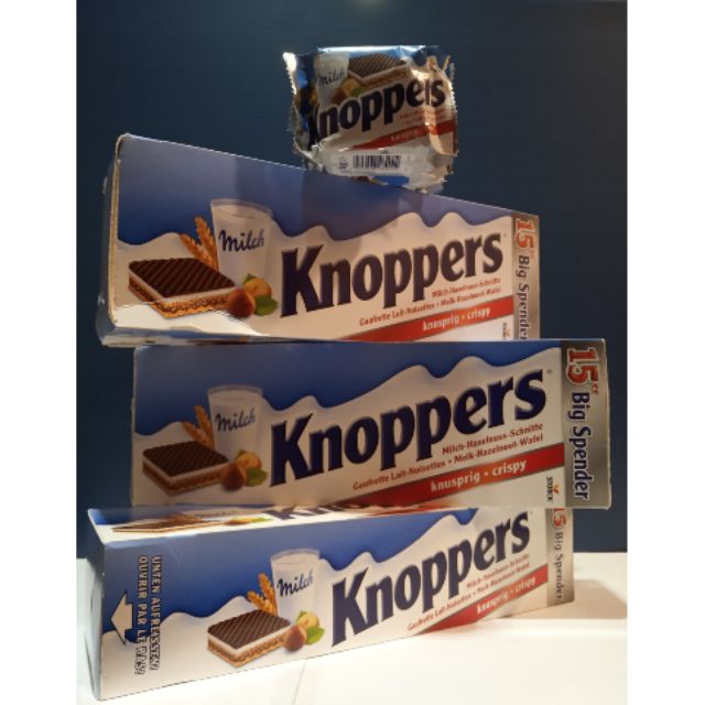 〈預購〉👍👍超好吃Knoppers牛奶榛果巧克力威化餅乾 一盒15個