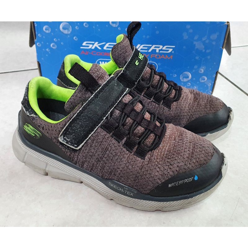 🎁[二手](原價2090)&lt;童鞋&gt;【正版 SKECHERS】 (男童)布鞋/防潑水【18cm】