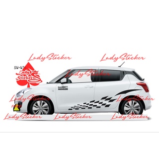 切割貼紙汽車 SWIFT 貼紙條紋汽車 SWIFT ERTIGA BALENO YARIS 模型 WRC