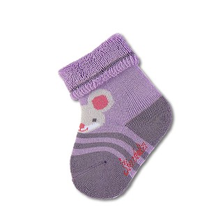 【STERNTALER.】德國 厚底寶寶襪子-大耳鼠紫(6cm) C-8301614-526