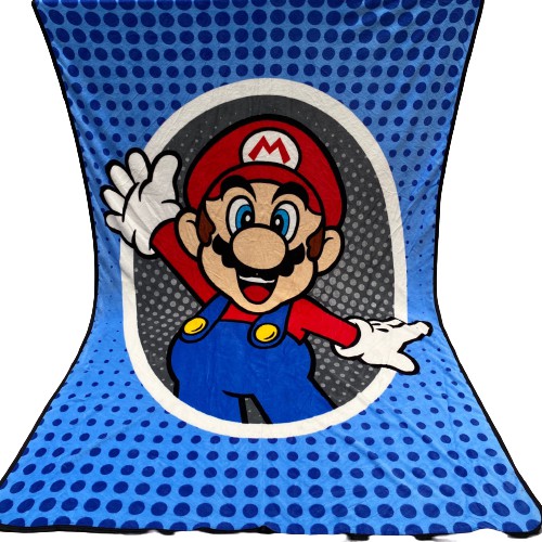 [現貨]超級瑪麗 瑪利歐 Nintendo 馬力歐兄弟 Super Mario 毛毯 午睡毯 宿舍學生毯 交換 生日禮物
