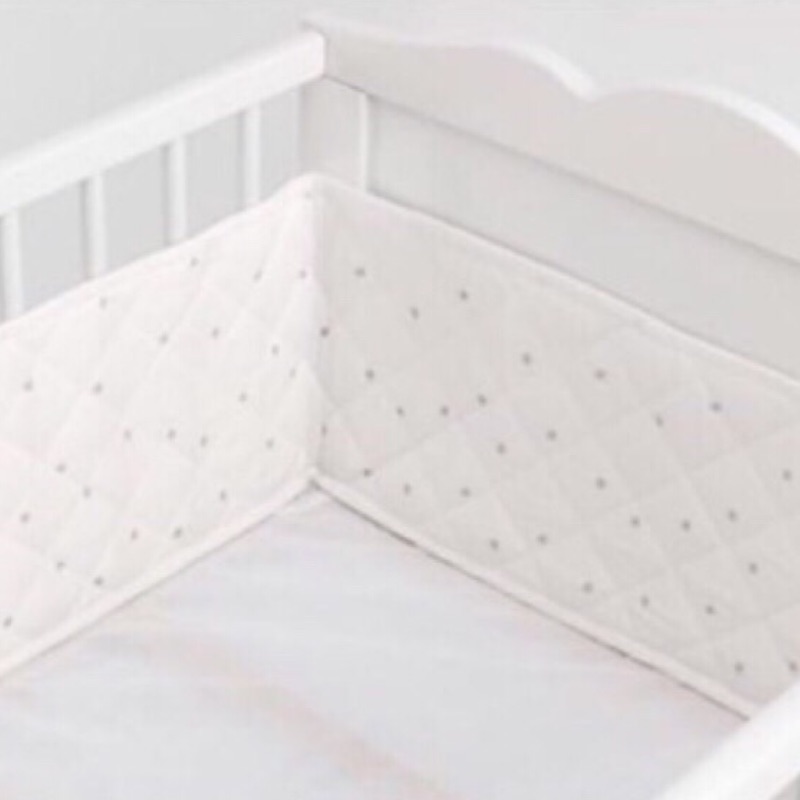 極新床圍IKEA-HIMMELSK 床欄防護墊, 白色, 灰色, 120x60 公分