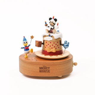 【知音文創】Wooderful life 米奇蛋糕 雙旋上下動音樂盒．迪士尼Disney