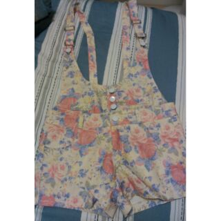 **HANI** 全新 日韓夏日花花浪漫連身吊帶褲美臀版