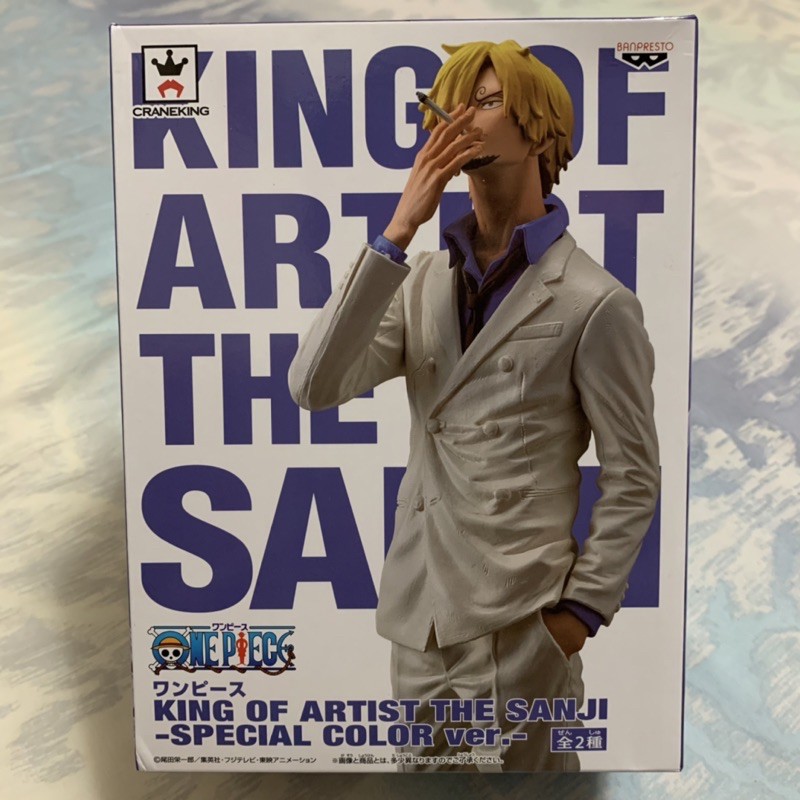 日空版 金證 航海王 海賊王 藝術王者 KING OF ARTIST THE SANJI 紫色 西裝 香吉士 遊藝場限定