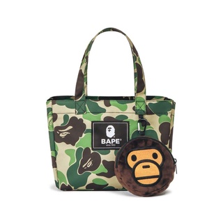 日本雜誌附錄款 迷彩 猿人 手提包 大號購物袋 零錢包 兩件套