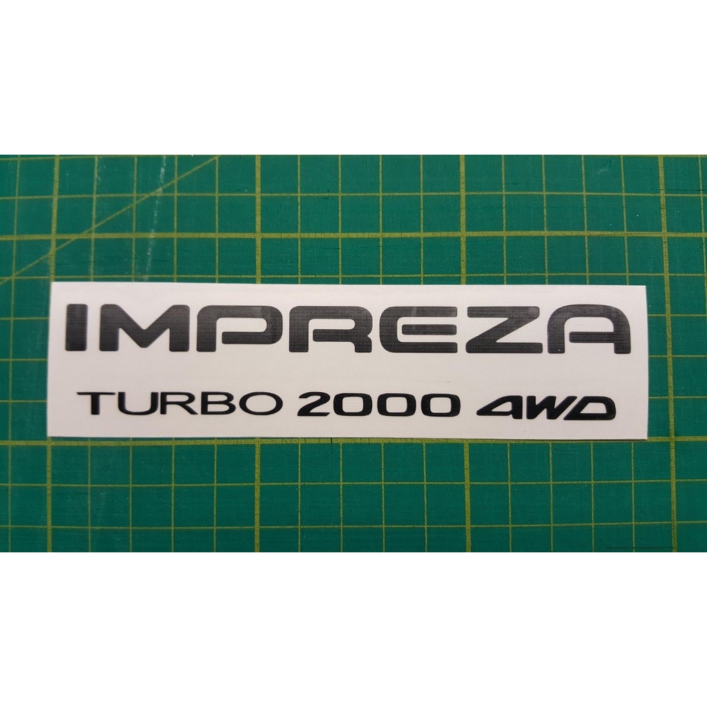 Subaru Impreza Turbo GC8 Classic 2000 Awd 貼花貼紙恢復 WRX STI 22