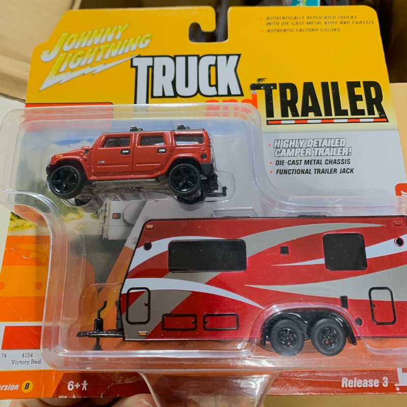 =天星王號=Johnny Lightning Truck and Trailer 2004 Hummer H2 悍馬車+