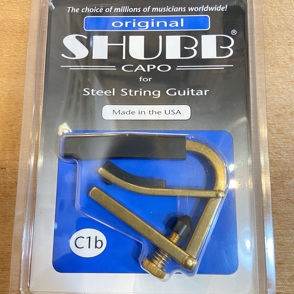 【新麗聲樂器】SHUBB C1 移調夾 acoustic capo 民謠吉他用 木吉他移調夾 鋼弦吉他適用 美國製造