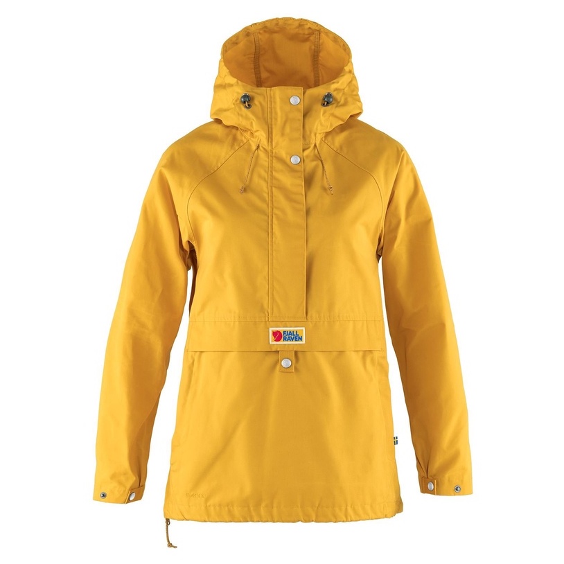 Fjallraven 瑞典北極狐 女 Vardag Anorak 防風外套 半開襟夾克	F87009-161-芥末黃