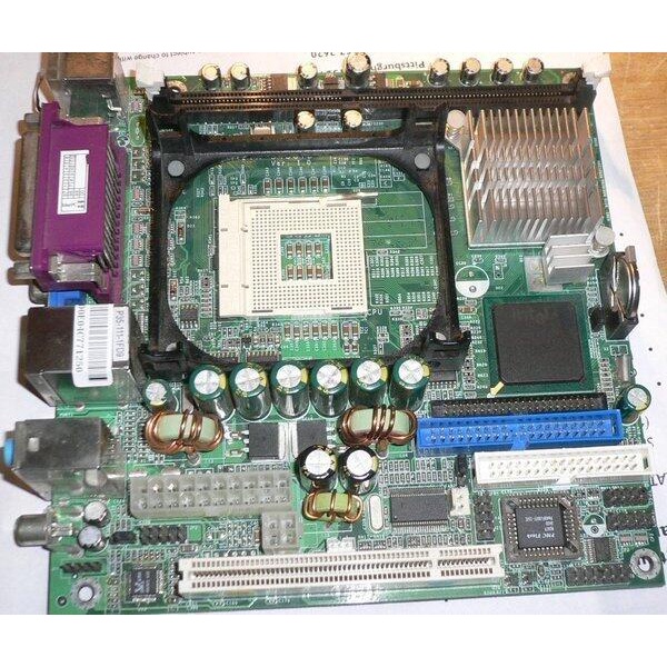 點子電腦-北投...中古有問題的◎478主機板MINI ITX規格845G晶片◎顯示音效網路390元(ATOM)