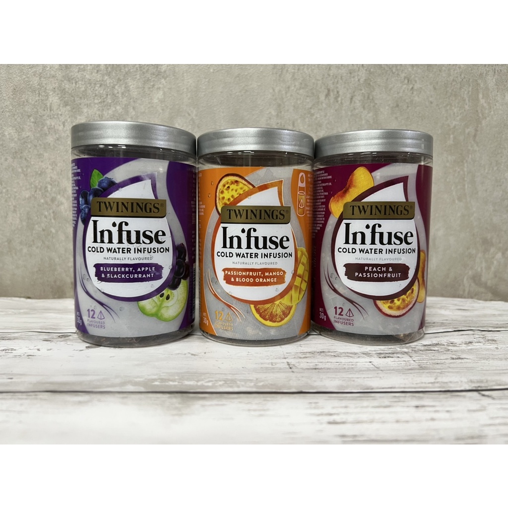 《現貨出清》澳洲 Twinings Infuse 水果風味冷泡茶包-12入 夏天冷飲