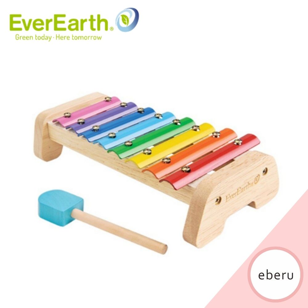 德國【EverEarth】環保成長木玩-八音鐵片琴