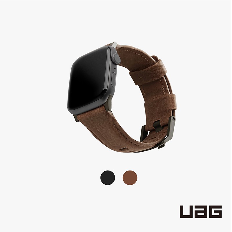 【UAG】Apple Watch 42/44mm 皮革錶帶